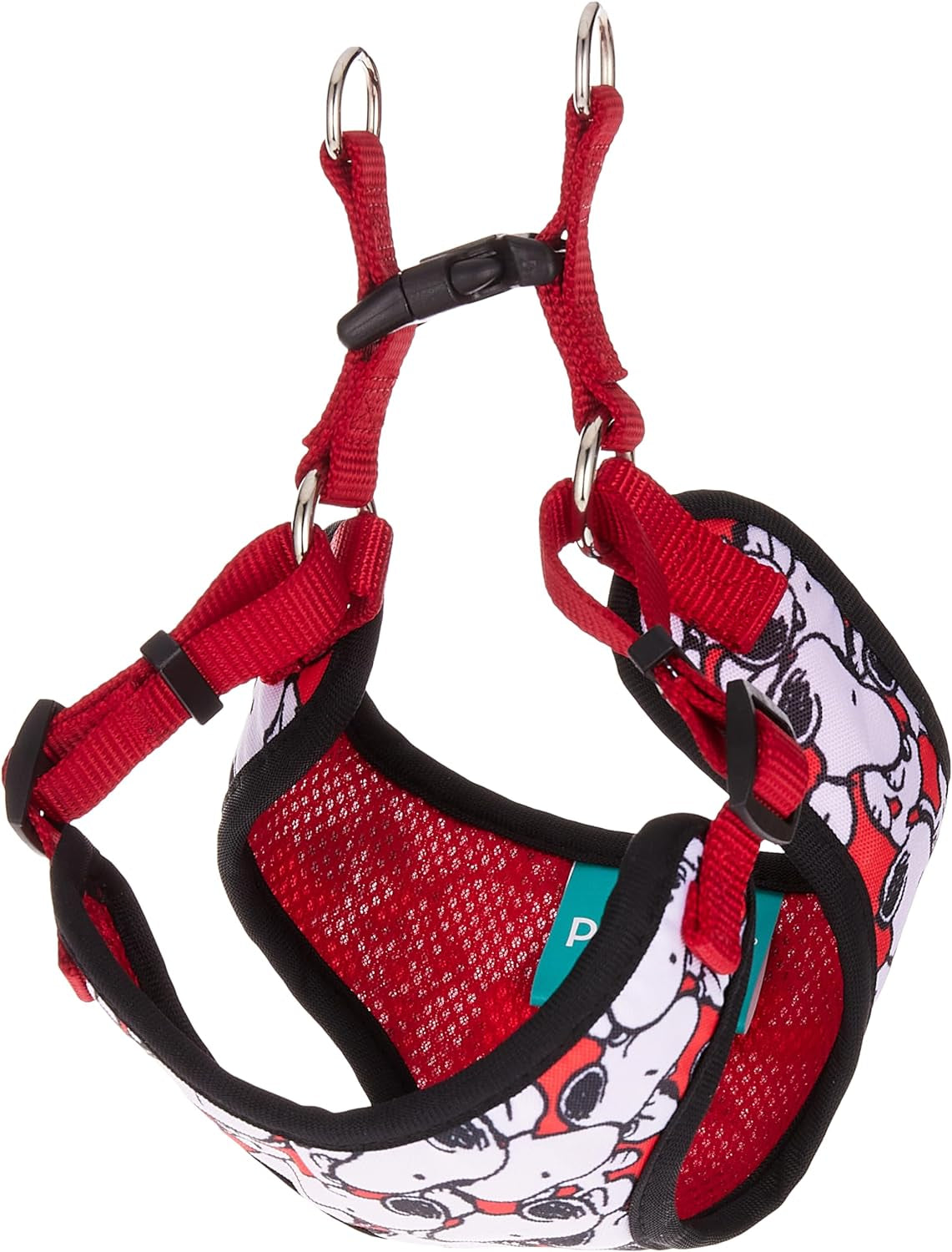 Charlie Brown Snoopy Red Dog Harness, Small | Small White Dog Harnesses with Red Features, Dog Harness for Small Dogs | No Pull Dog Harness, Dog Apparel & Accessories for All Dogs