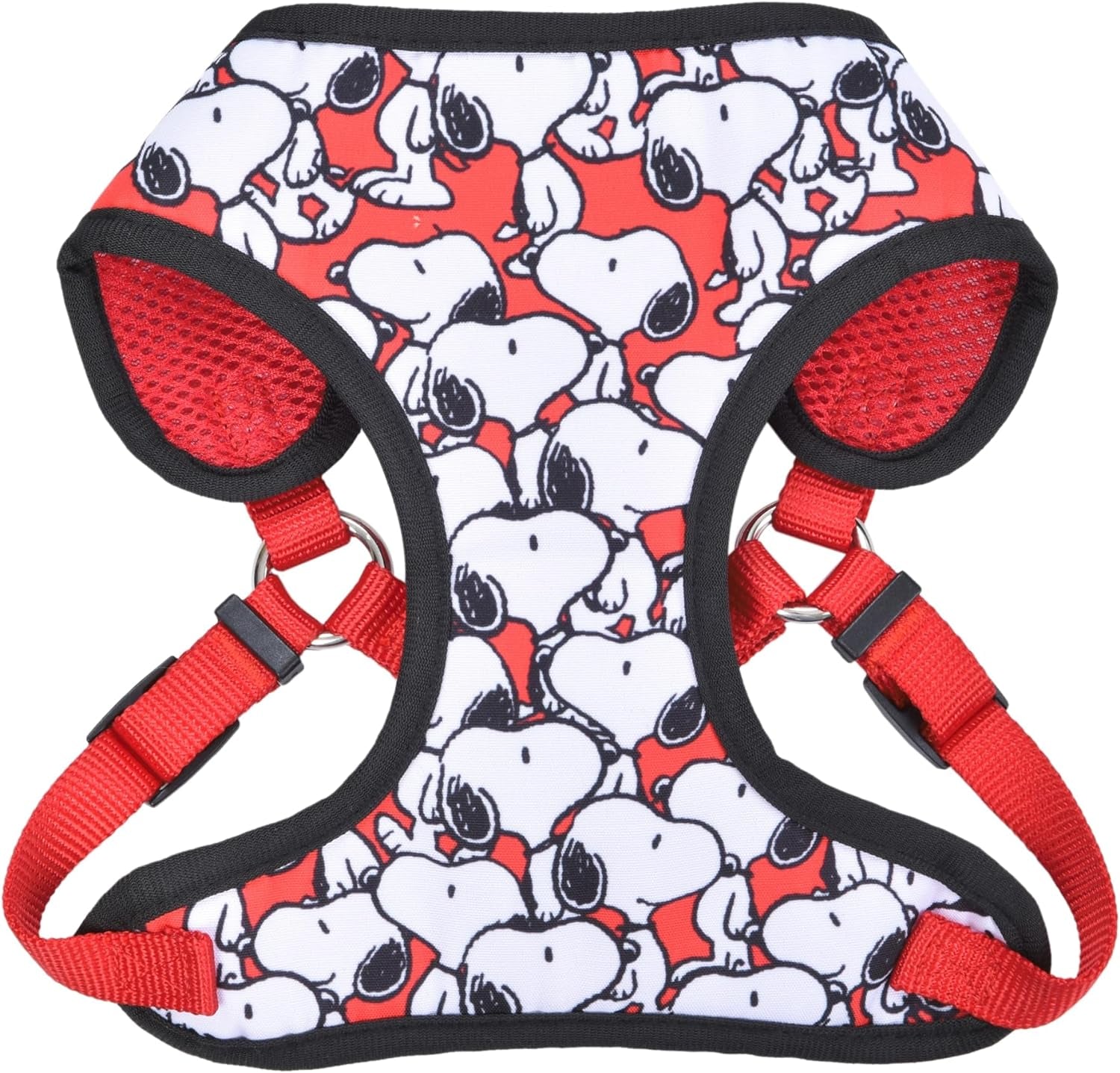 Charlie Brown Snoopy Red Dog Harness, Small | Small White Dog Harnesses with Red Features, Dog Harness for Small Dogs | No Pull Dog Harness, Dog Apparel & Accessories for All Dogs