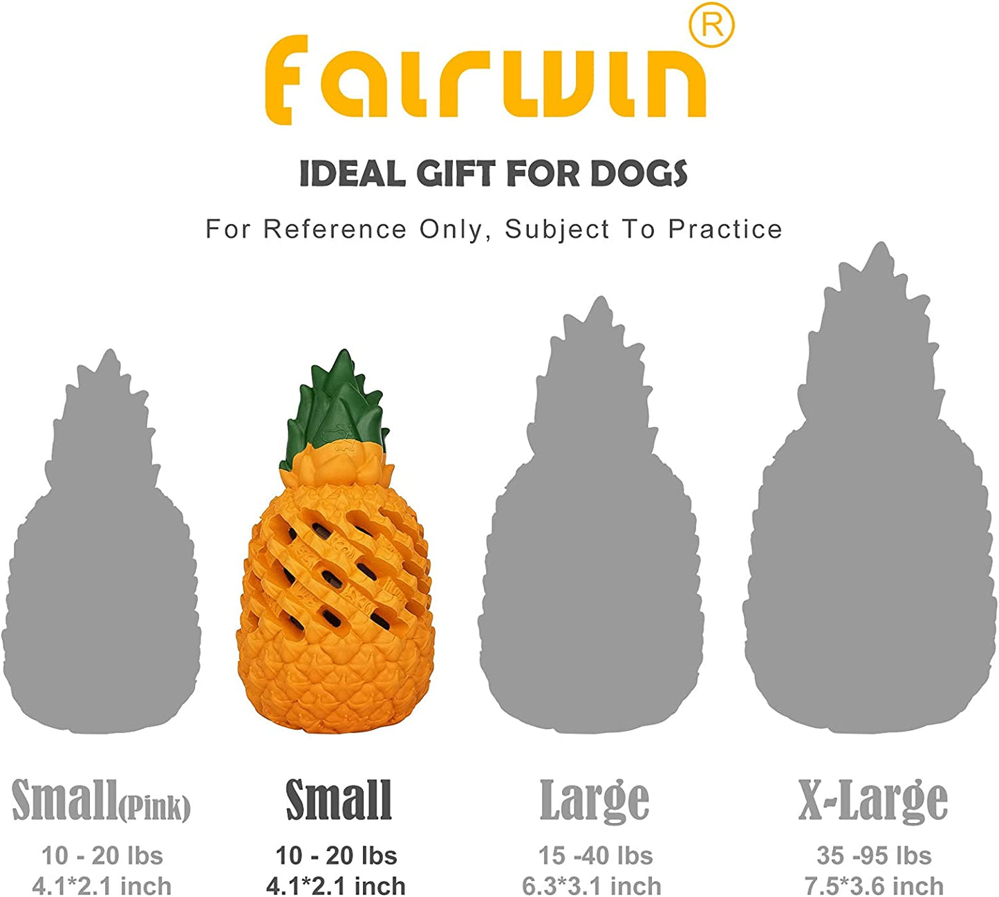 Puppy Chew Toys Small Dogs Toys Indestructible Dog Chew Toys Tough Dispensing Dog Treat Toy Durable Pineapple Teething Toys