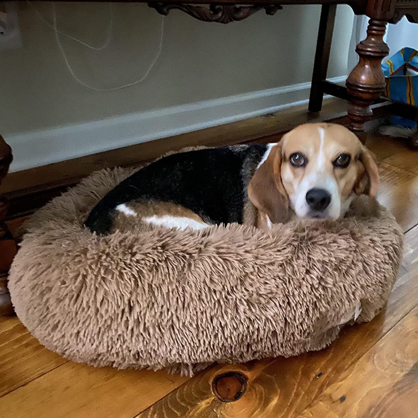 round Bed for Small Medium Large Dogs, Ultra Soft Pet Bed Machine Washable (24''/32''/36''/44'')