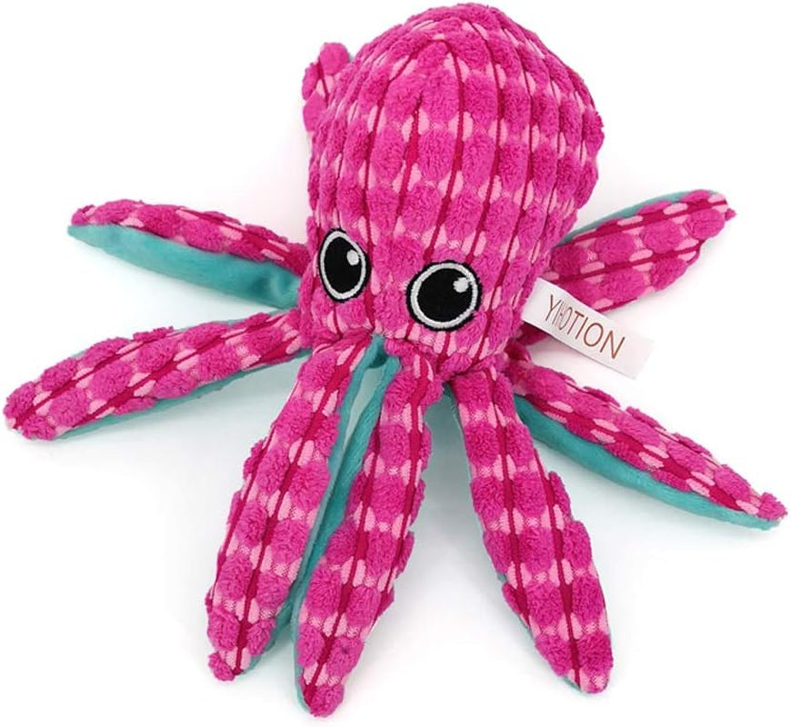 Ocean Series Dog Toys, Octopus Shape, Cute and Squeaky for Aggressive Chewers, Large Octopus