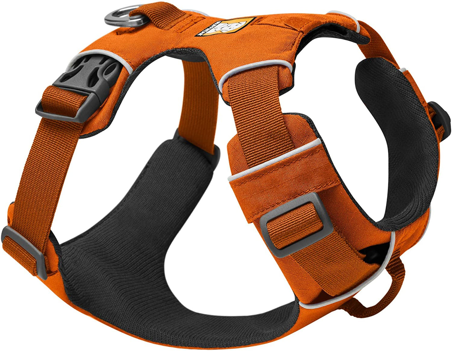 , Front Range Dog Harness, Reflective and Padded Harness for Training and Everyday, Campfire Orange, Xx-Small