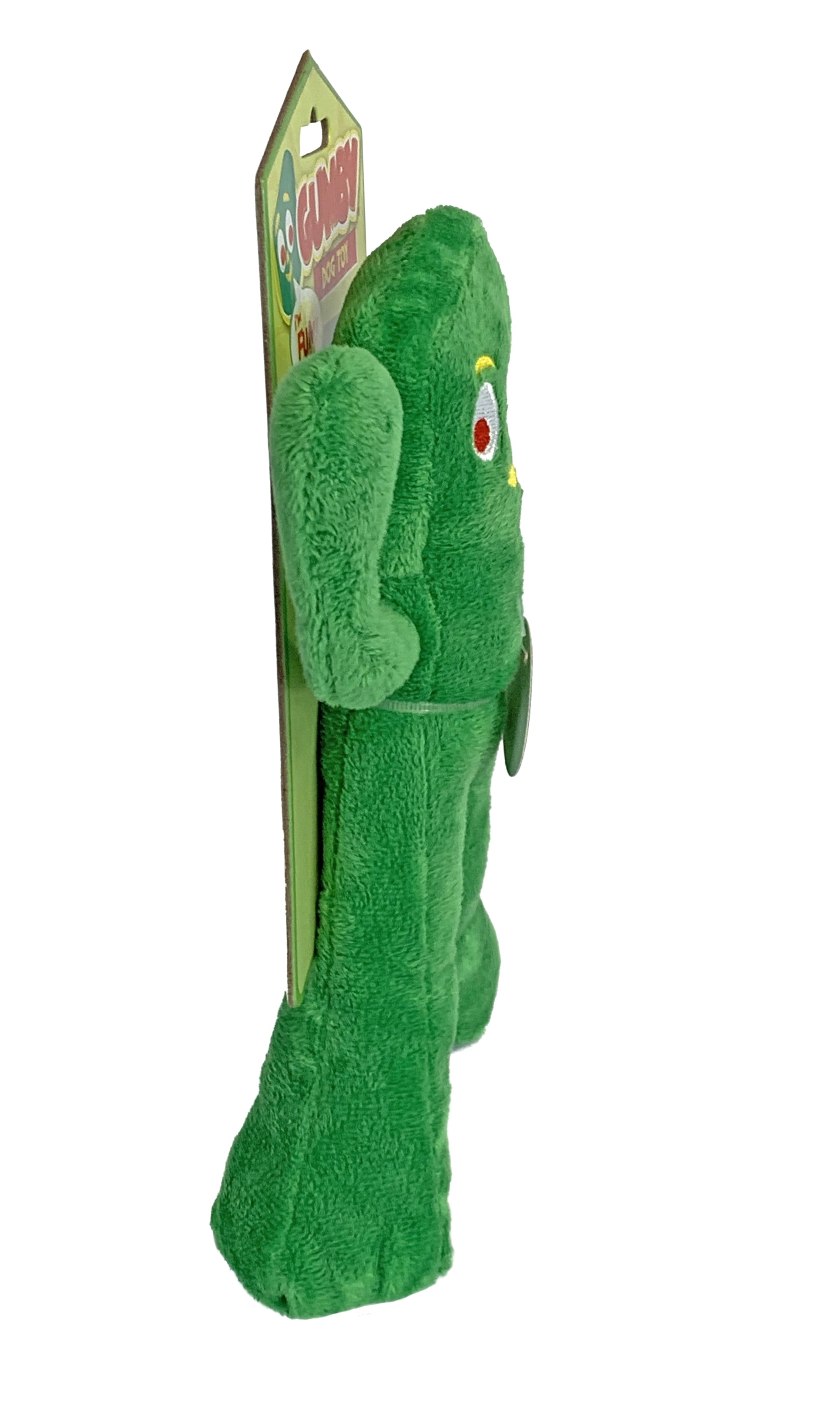 Original Gumby Plush Dog Toy, 9" Squeak, Green