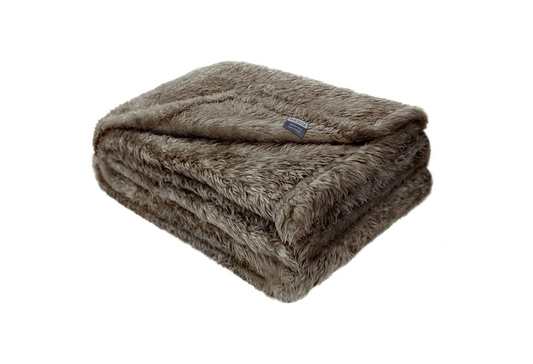 Fluffy Fleece Dog Blankets, Warm Soft Fuzzy Pets Blankets for Puppy, Small, Medium, Large Dogs and Cats, Plush Pet Throws for Bed, Couch, Sofa, Travel (40X60 Inch, Taupe)