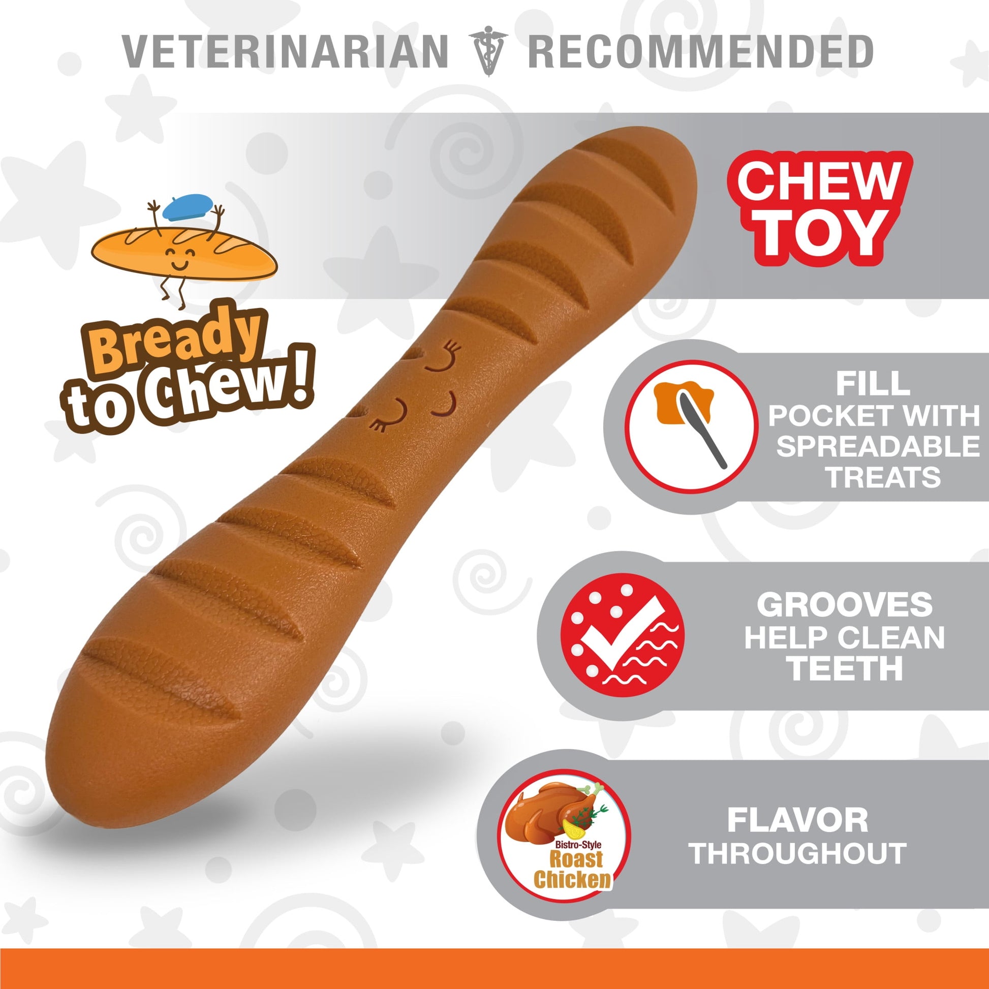 Power Chew Baguette Dog Toy Large/Giant - up to 50 Lbs. (1 Count)