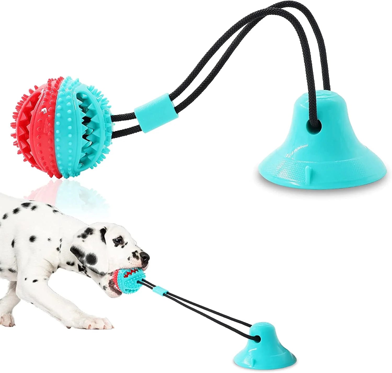 Interactive Dog Toy Set for Aggressive Chewers and Teething Puppies - Blue