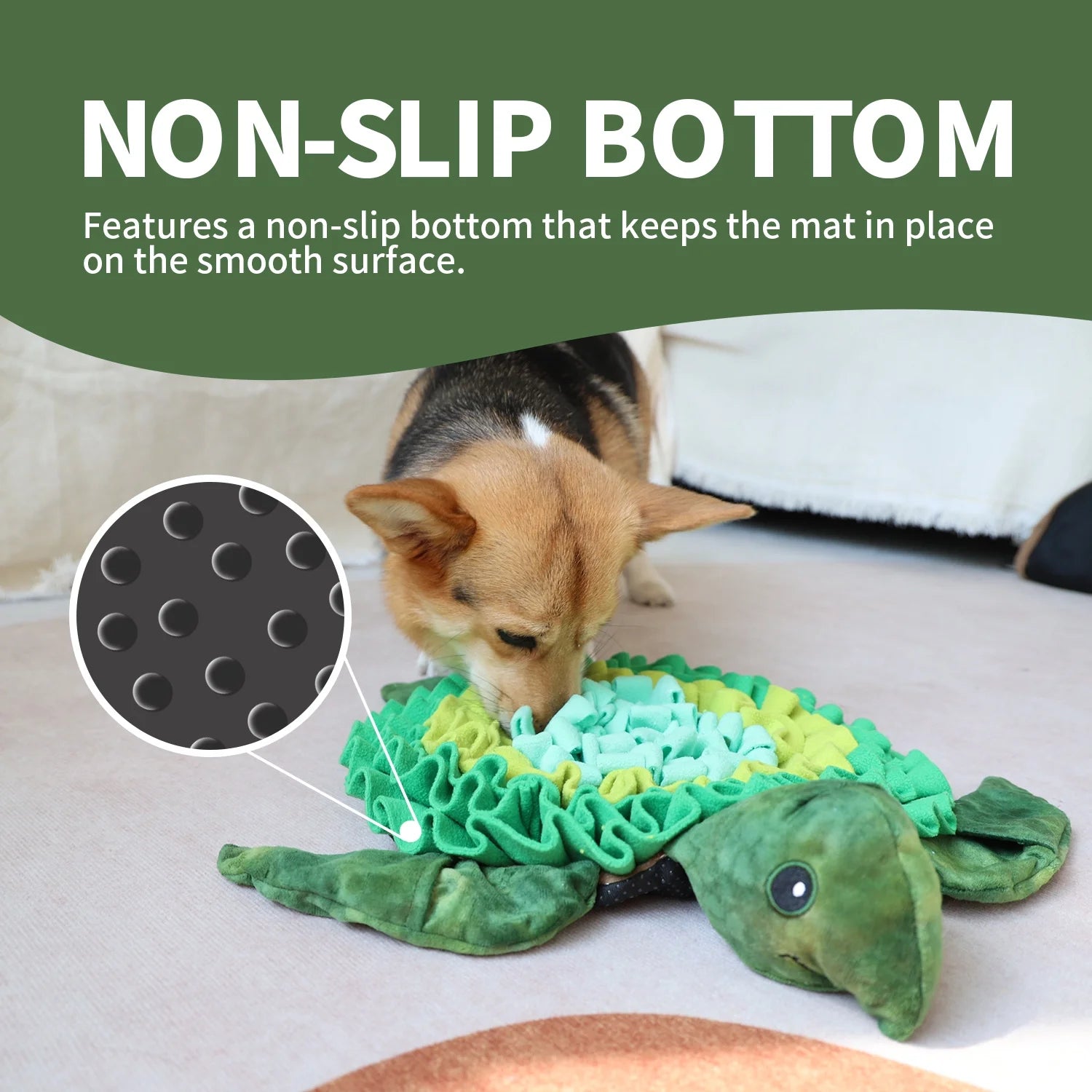 Dog Snuffle & Nosework Training Feeding Mat, Sea Turtle