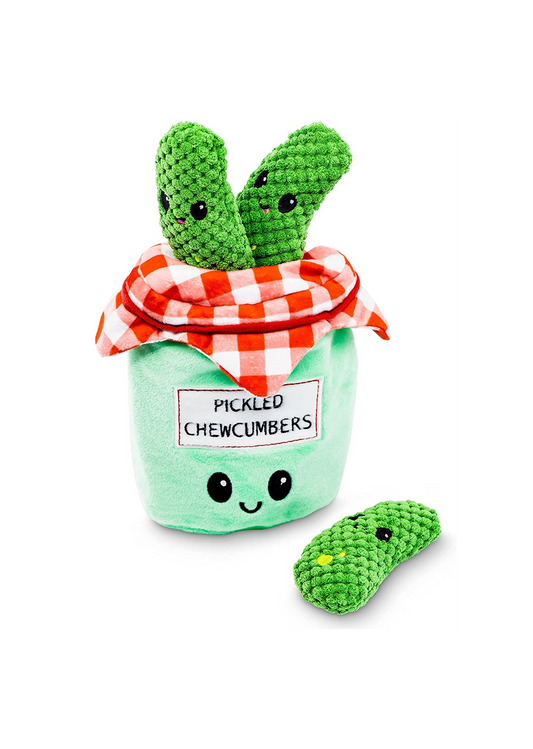 Pickled Chewcumbers Plush Dog Toy