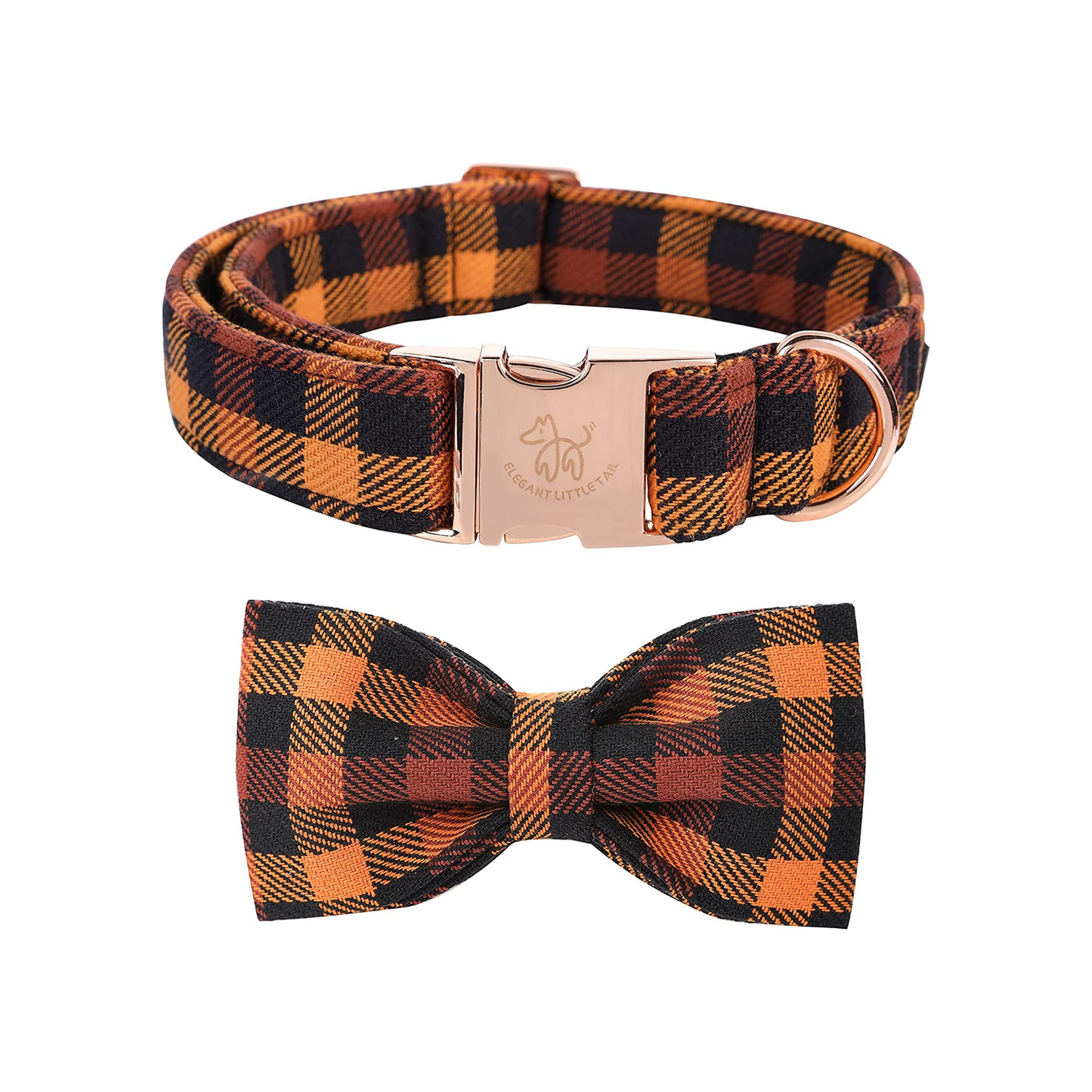 Dog Collar with Bow, Bowtie Dog Collar, Adjustable Fall Dog Collars for Small Medium Large Dogs and Cats